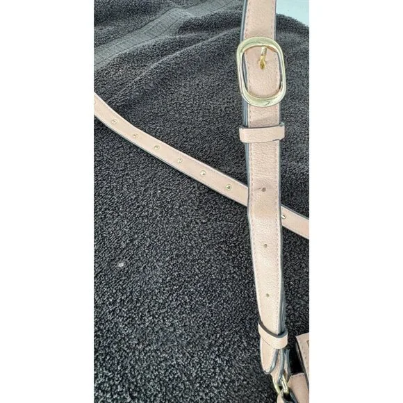 Victorias Secret Pink Faux Leather Crossbody Bag With Gold Stud Accents & Tassel - Picture 6 of 14